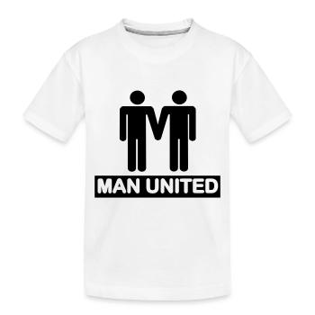 Man United - Kids' Premium Organic T-Shirt - white - Front