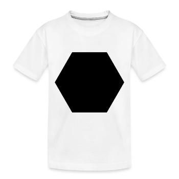 6_eck - Kinder Premium Bio T-Shirt - Weiß - Vorne