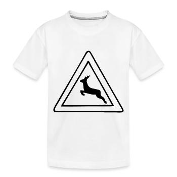 wild - Kinder Premium Bio T-Shirt - Weiß - Vorne