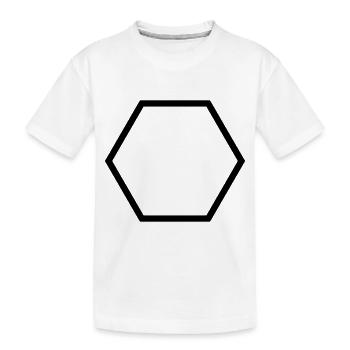 Polygon (customize) - Kids' Premium Organic T-Shirt - white - Front