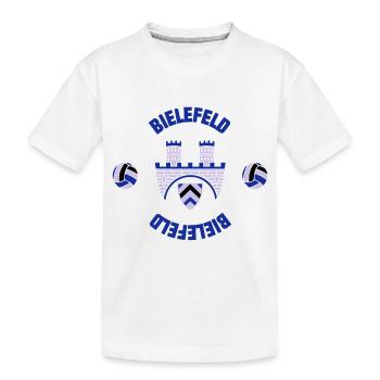 Bielefeld (ID: 001013) - Kinder Premium Bio T-Shirt - Weiß - Vorne