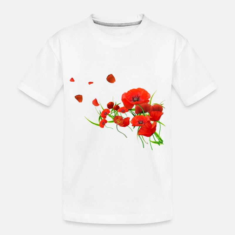 Coquelicots - T-shirt bio Premium Enfant - blanc