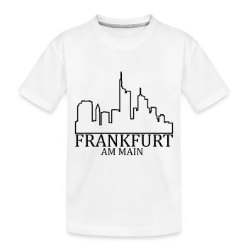 ffm_umriss_frankfurt - T-shirt bio Premium Enfant - blanc - Devant