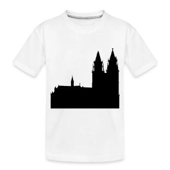 Magdeburger Dom - Kinder Premium Bio T-Shirt - Weiß - Vorne