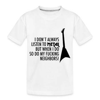 20-30 Metal Musik - Kinder Premium Bio T-Shirt - Weiß - Vorne
