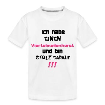 Viertelmeilenhorst - Kinder Premium Bio T-Shirt - Weiß - Vorne