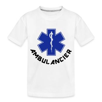 ambulancier logo - T-shirt bio Premium Enfant - blanc - Devant