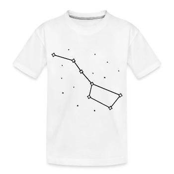 Sternbild grosser wagen - Kinder Premium Bio T-Shirt - Weiß - Vorne