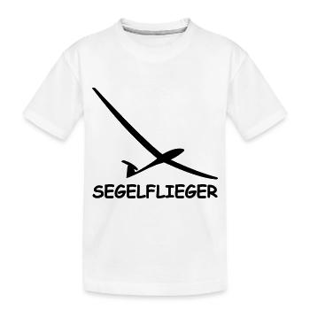 segelflieger - Kinder Premium Bio T-Shirt - Weiß - Vorne