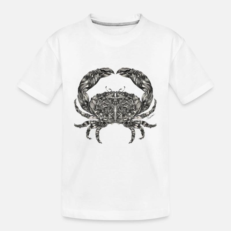 Krebs Sternzeichen - Kinder Premium Bio T-Shirt - Weiß