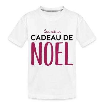 cadeau de noel - T-shirt bio Premium Enfant - blanc - Devant