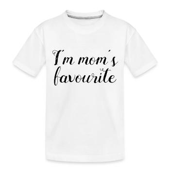 Je suis le préféré de maman - T-shirt bio Premium Enfant - blanc - Devant
