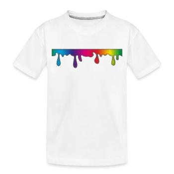 maler painter pinsel paint farbe artist color colo - Kinder Premium Bio T-Shirt - Weiß - Vorne