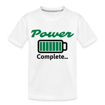 Puissance complète ... - T-shirt bio Premium Enfant - blanc - Devant