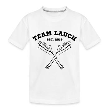 Team Lauch - Kinder Premium Bio T-Shirt - Weiß - Vorne