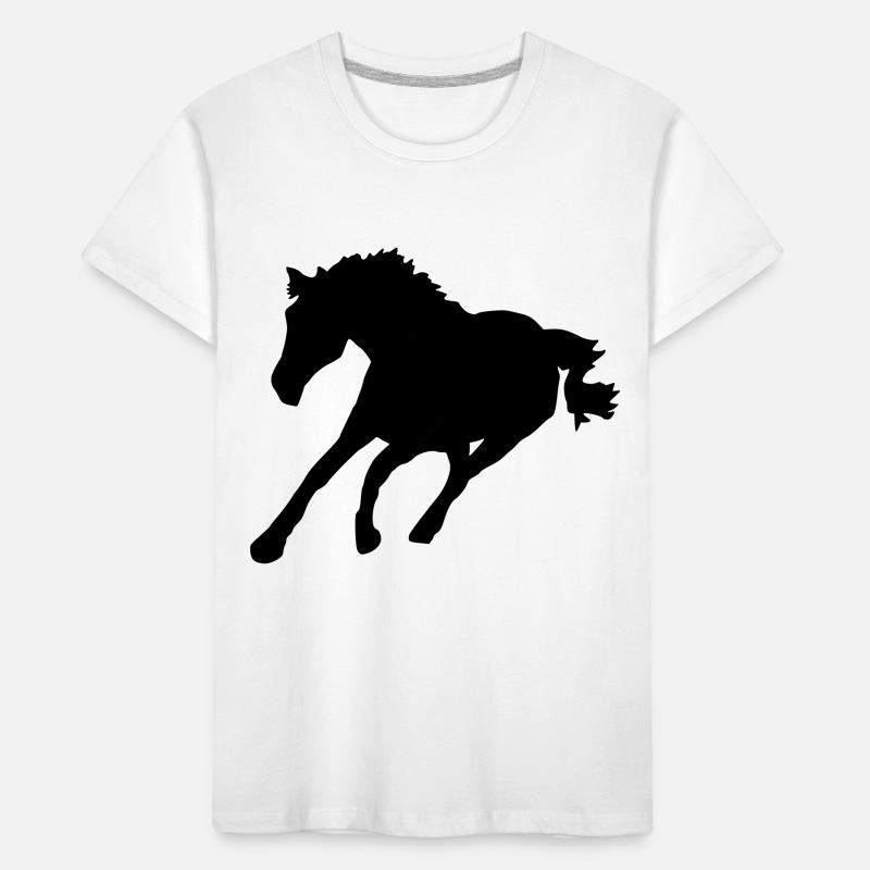 pferd Kinder Premium Bio T-Shirt