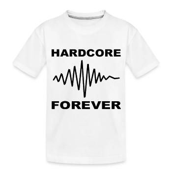 Hardcore Forever - Kids' Premium Organic T-Shirt - white - Front