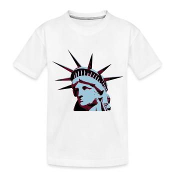 Lady Liberty - Kinder Premium Bio T-Shirt - Weiß - Vorne