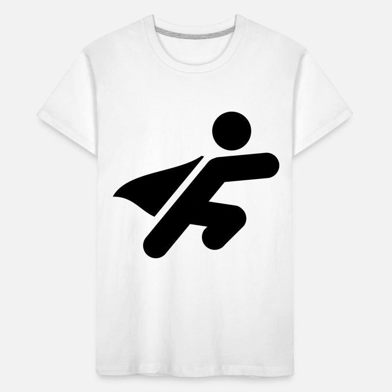 superheld_silhouette_f1 Kids' Premium Organic T-Shirt