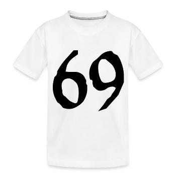 69_vec_1fr - T-shirt bio Premium Enfant - blanc - Devant