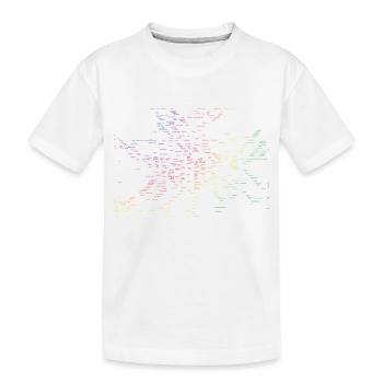 Berlin map subway stations - Kids' Premium Organic T-Shirt - white - Front