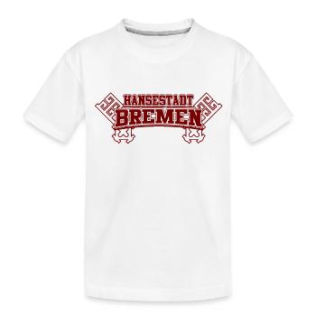 Hansestadt Bremen - Kinder Premium Bio T-Shirt - Weiß - Vorne