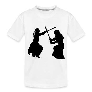 Kampfkunst Kendo -3 - Kinder Premium Bio T-Shirt - Weiß - Vorne