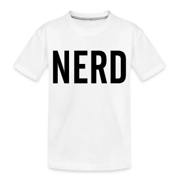 Nerd - Kids' Premium Organic T-Shirt - white - Front
