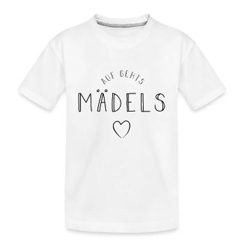Allons maedels femmes party party girls le soir2 - T-shirt bio Premium Enfant - blanc - Devant