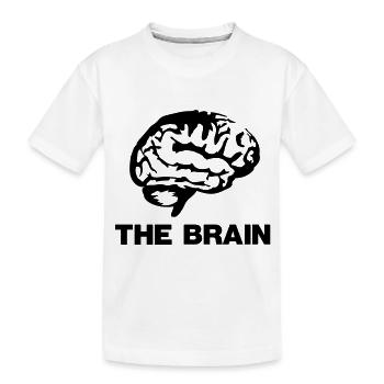 the_brain___f1 - T-shirt bio Premium Enfant - blanc - Devant