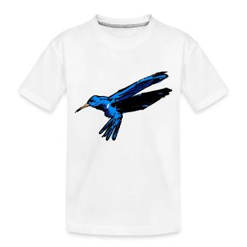 Colibri insecte nectar cadeau enfants hummingbird - T-shirt bio Premium Enfant - blanc - Devant