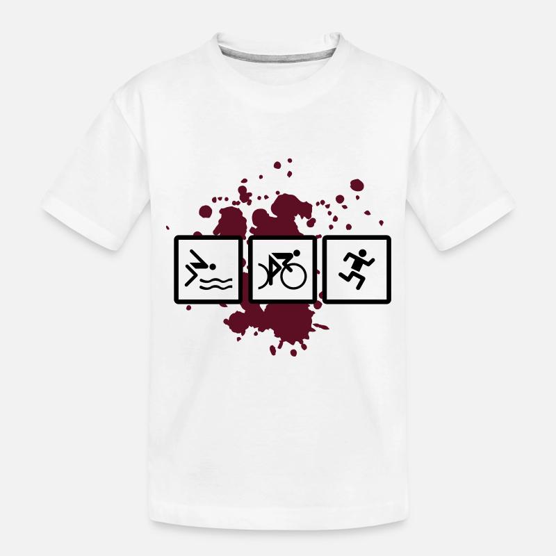 - triathlon triatlon - T-shirt bio Premium Enfant - blanc