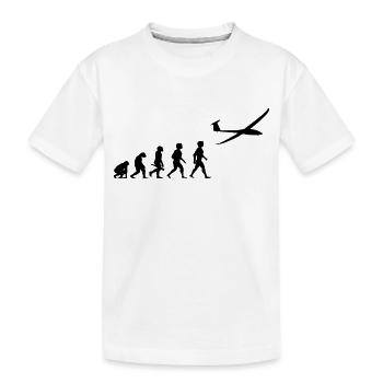 Planeur de planeur Evolution - T-shirt bio Premium Enfant - blanc - Devant