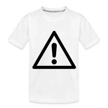 Symbole de danger - Danger général - T-shirt bio Premium Enfant - blanc - Devant