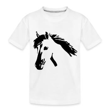 Horse4 - Kids' Premium Organic T-Shirt - white - Front