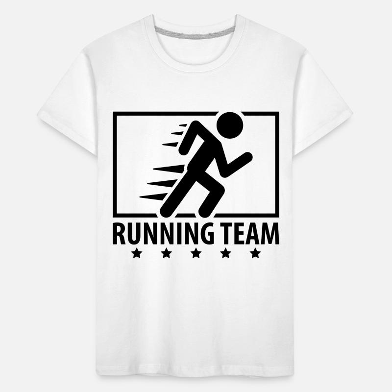 running_team_design_qu1 Kids' Premium Organic T-Shirt