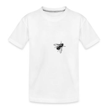 fliege - Kinder Premium Bio T-Shirt - Weiß - Vorne