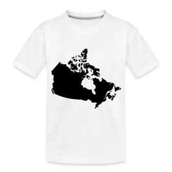 Canada Canada Carte - T-shirt bio Premium Enfant - blanc - Devant