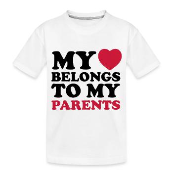 MHBTM parents - Kids' Premium Organic T-Shirt - white - Front