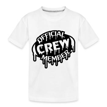 Official Crew Member Stamp - T-shirt bio Premium Enfant - blanc - Devant