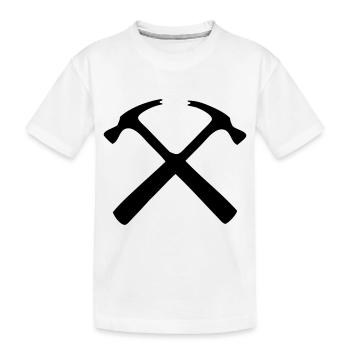 charpentier menuisier bricoleur - T-shirt bio Premium Enfant - blanc - Devant
