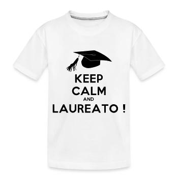 keep_calm_and_laureato - T-shirt bio Premium Enfant - blanc - Devant