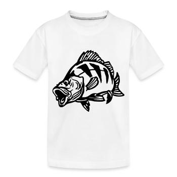 barsch_jagt - Kinder Premium Bio T-Shirt - Weiß - Vorne
