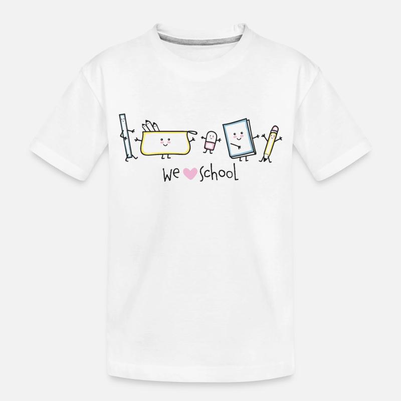 W die Schule! - Kinder Premium Bio T-Shirt - Weiß