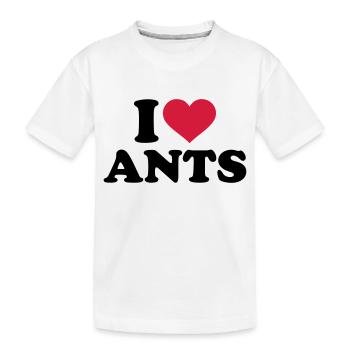 Ameise - Kinder Premium Bio T-Shirt - Weiß - Vorne