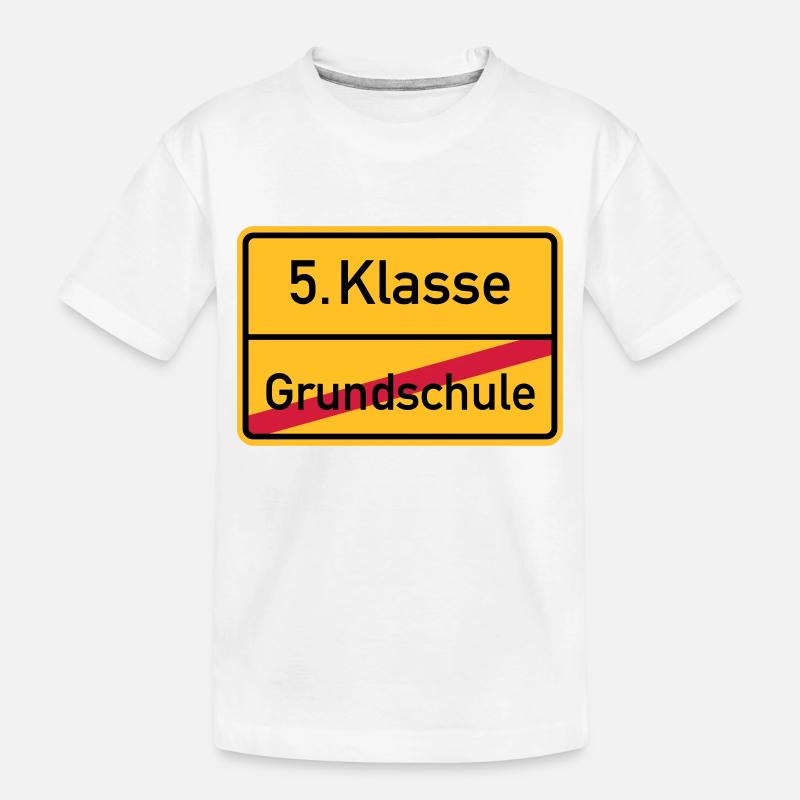5. Klasse - Kinder Premium Bio T-Shirt - Weiß