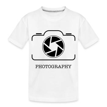 Photography - Kids' Premium Organic T-Shirt - white - Front
