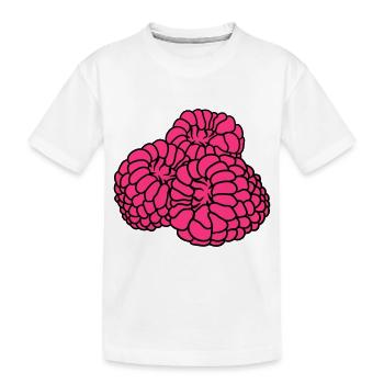 beaucoup de framboises baies délicieux - T-shirt bio Premium Enfant - blanc - Devant