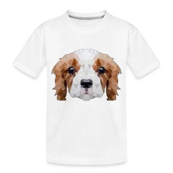 Cadeau animal de compagnie chien - T-shirt bio Premium Enfant - blanc - Devant