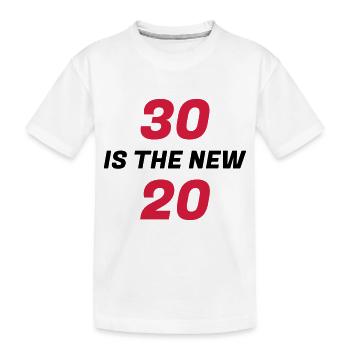 30 / geburtstag / Sport / birthday / dreißig - Kinder Premium Bio T-Shirt - Weiß - Vorne